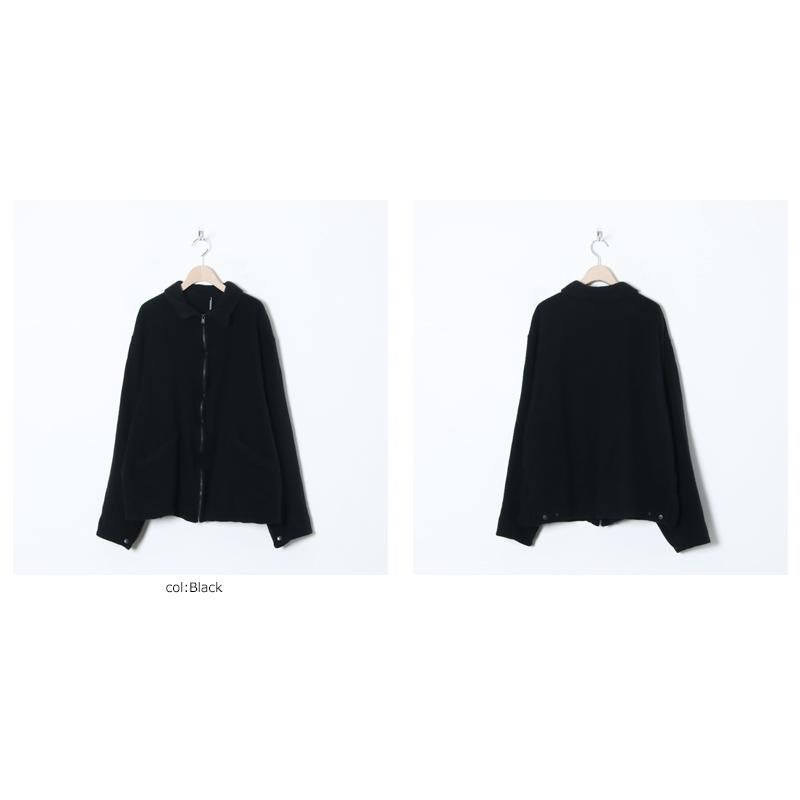 COMOLI (コモリ) 縮絨ウール ジップショートジャケット COMOLI (コモリ) 縮絨ウール ジップショートジャケット