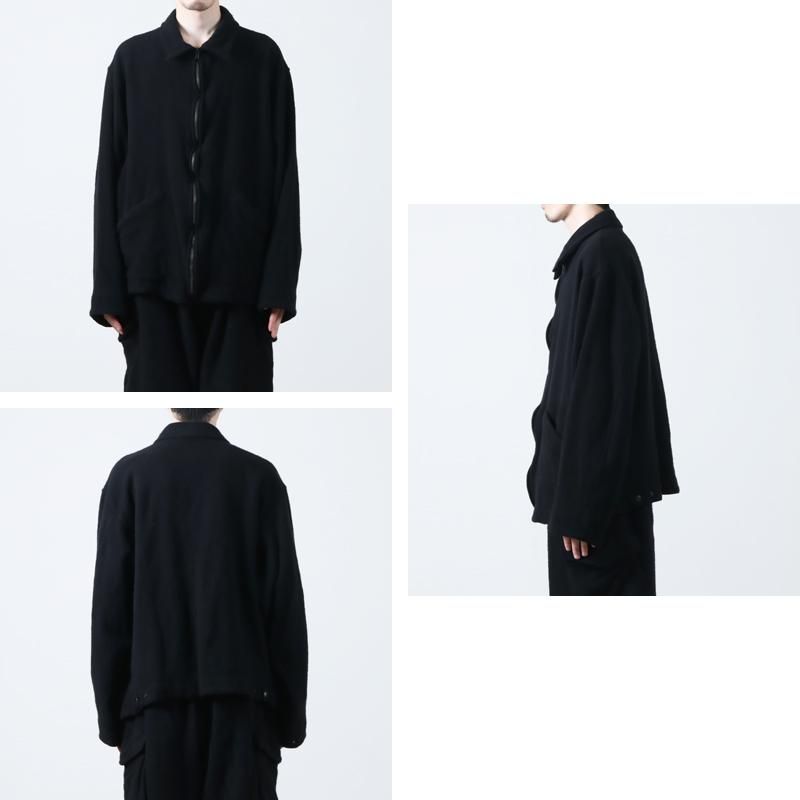 COMOLI (コモリ) 縮絨ウール ジップショートジャケット