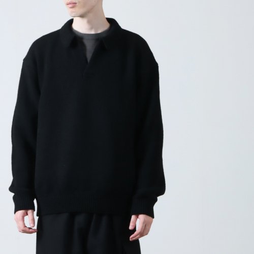 TAKAHIROMIYASHITATheSoloist. (タカヒロミヤシタザソロイスト) boat neck aran cape /  ボートネックアランケープ