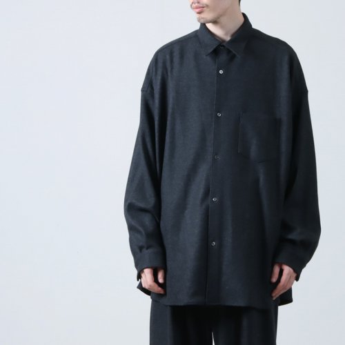 Graphpaper (եڡѡ) Wool Smooth Flannel Oversized Regular Collar Shirt /륹ࡼեͥ륪С쥮顼顼