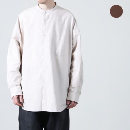 Graphpaper (եڡѡ) Oxford L/S Oversized Band Collar Shirt / åե 󥰥꡼֥СХɥ顼