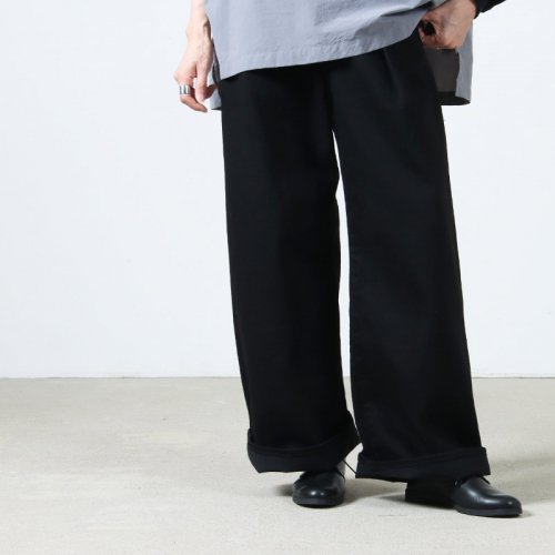 Graphpaper (եڡѡ) Selvage Denim Two Tuck Wide Pants / ӥåǥ˥ġå磻ɥѥ ֥å