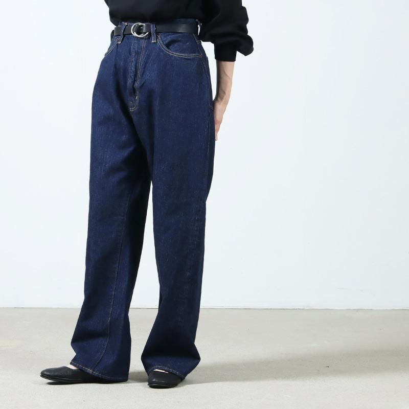 CIOTA (シオタ) High-rise 5 Pocket Pants Navy（One Wash