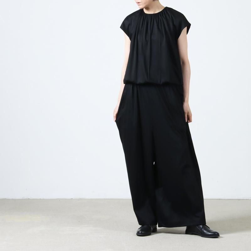 ✨新品✨ セオリー SHIRRED JUMPSUIT ジャンプスーツ 黒 M mtmodelist（エムティーモデリスト）シルクブラックジャンプ