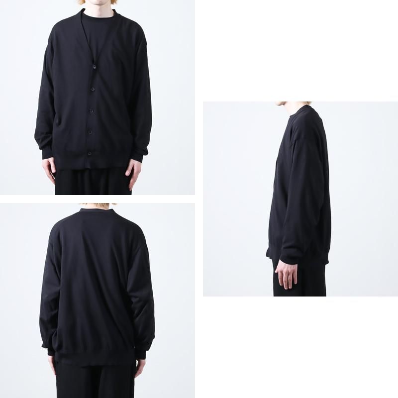 COMOLI (コモリ) コットン Vネックカーディガン