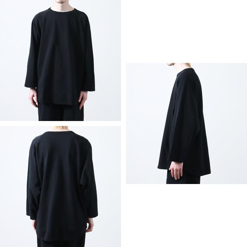 COMOLI (コモリ) コットンジャージ ベースボールTシャツ