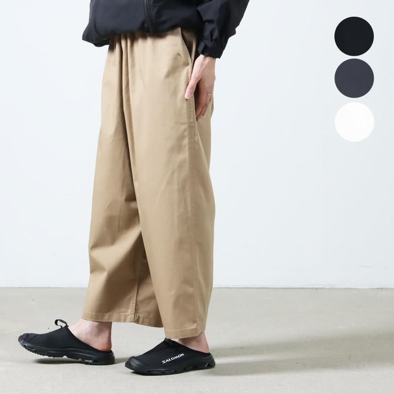 新品タグ付　Glimclap balloon pants-chino チノパン GLIMCLAP(グリムクラップ)】Synthetic leather balloon
