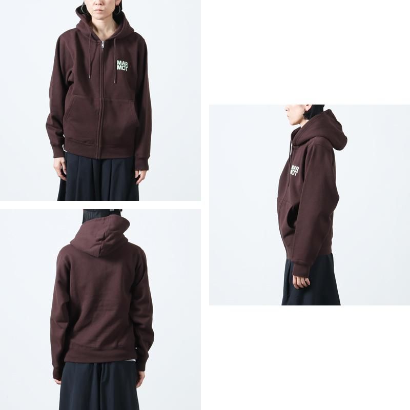 MARMOT (マーモット キャピタル) LOGO ZIP UP HOODIE / ロゴ