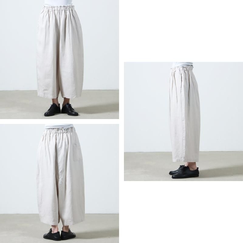 Vlas blomme (ヴラスブラム) ウォッシュドリネン サルエルパンツ
