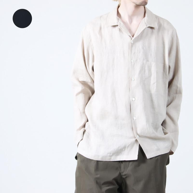 MARKAWARE ワークシャツ MARKAWARE - ORGANIC WOOL 2/80 TROPICAL COMFORT FIT SHIRT
