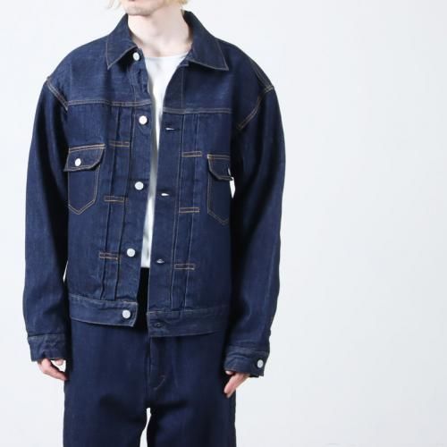 CIOTA () Double Pocket Denim Jacket Navy One Wash / ֥ݥåȥǥ˥ॸ㥱åȥͥӡ