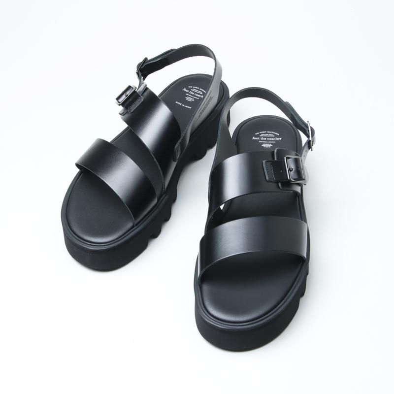 靴 foot the coacher ss belt sandals SS BELT SANDALS (GLOXI CUT SOLE) #BLACK [FTC2212008] _ foot