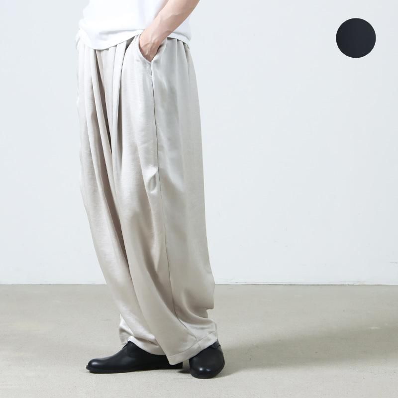 mizuiro ind (ミズイロインド) サテンワイドカーゴパンツ