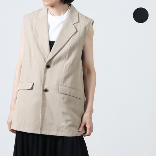 YAECA (ヤエカ) WRITE GATHER SMOCK ONE PIECE Linen / ライト
