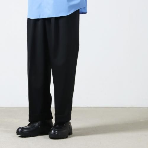 MARKAWARE (ޡ) DOUBLE PLEATED WIDE TROUSERS / ֥ץ꡼ĥƥå 磻 ȥ饦
