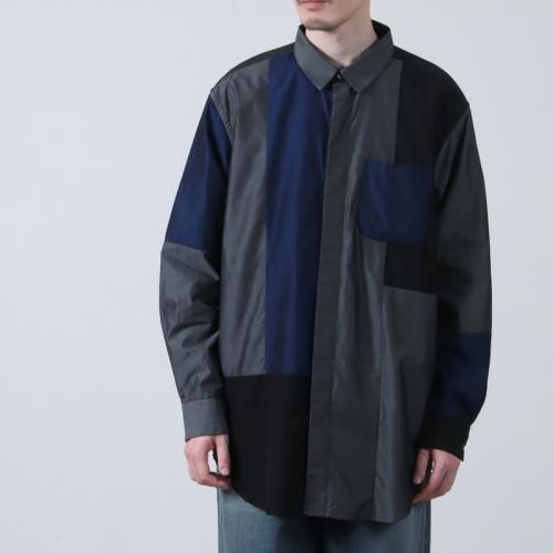ENGINEERED GARMENTS (󥸥˥ɥ) Combo Short Collar Shirt / ܥ硼ȥ顼