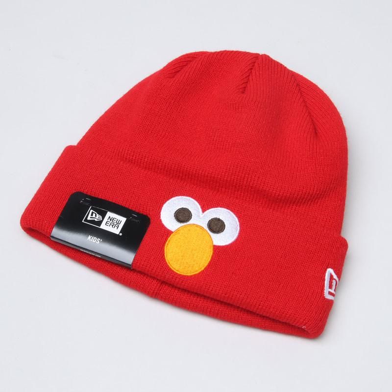 NEW ERA (ニューエラ) KIDS BC KNIT SESAME FACE RED / キッズ