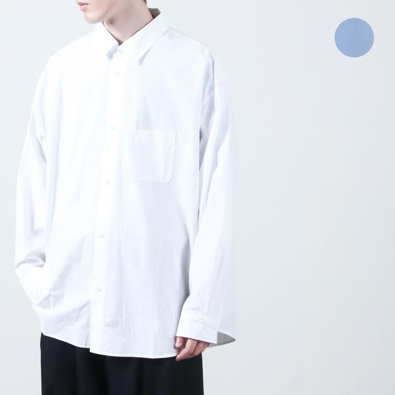 美品 EEL (iz) M 陶器のボタン シャツ 長袖 白無地 コットン 美品 EEL (iz) M 陶器のボタン シャツ 長袖 白無地 コットン