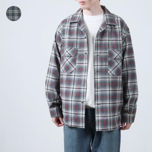 A VONTADE ( ܥ󥿡) Wool Plaid Open Shirts / ץ쥤ɥץ󥷥