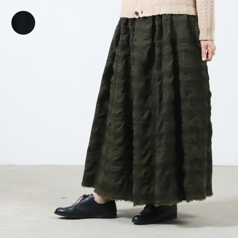 完売！現行品Antiquités noirLinen Gather Skirt LIMITED COLLECTION 】Antiquités noir 800406 L
