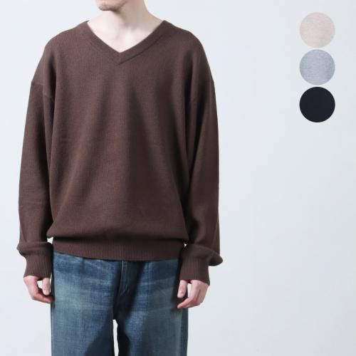 【美品】crepuscule Knit Shirts L/S ブルー　サイズ2 楽天市場】クレプスキュール（ニット・セーター｜トップス