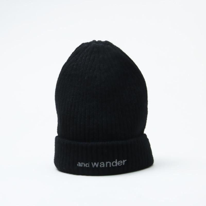 and wander (アンドワンダー) shetland wool knit cap