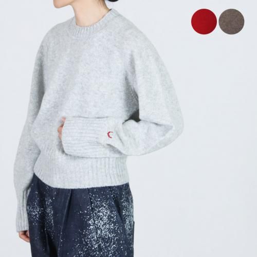unfil (ե) fine lambs wool crew-neck P/O / եॺ 롼ͥå ץ륪С