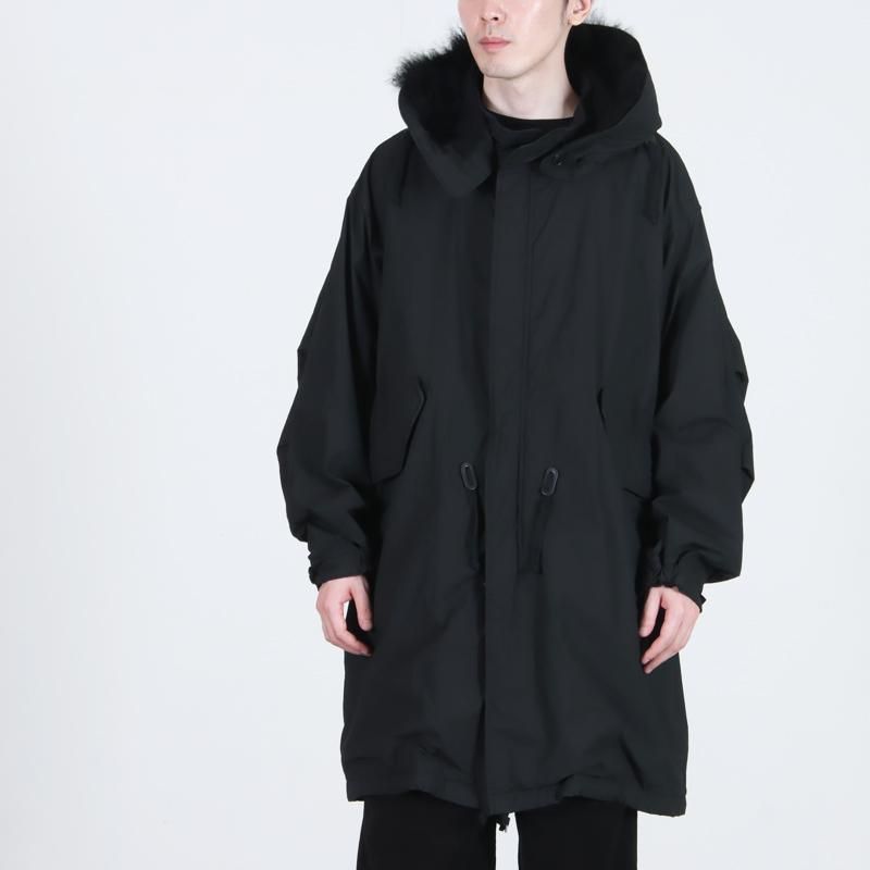 COMOLI コットンナイロンフーデッドコート 2 COMOLI (コモリ) コットンナイロン ミリタリーフーデッドコート