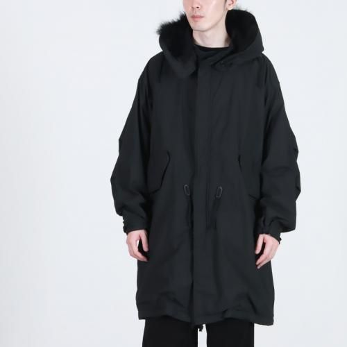 COMOLI (コモリ) コットンナイロン ミリタリーフーデッドコート