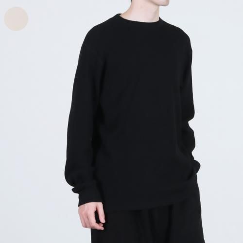 COMOLI ワッフル編みカットソー ブラック サイズ3 カットソー - COTYLE