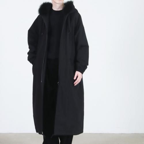 COMOLI (コモリ) フーデッド ロングコート