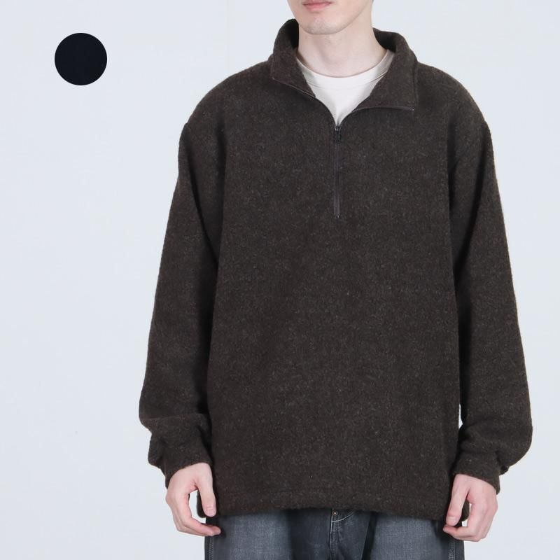 A VONTADE (ア ボンタージ) Wool Pile Half Zip Jacket / ウールパイル