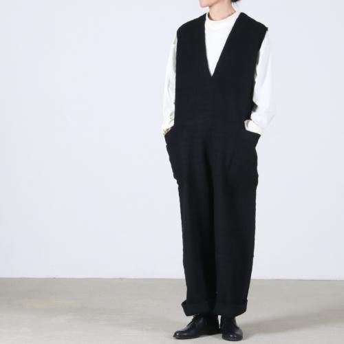 Honnete (ͥå) V Neck Jumpsuit Shadow Check / Vͥåץ ɡå