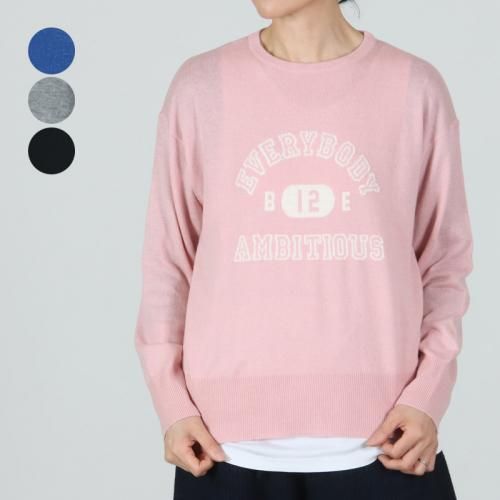 mao made (マオメイド) カレッジロゴジャガードプルオーバー