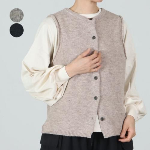 mao made (マオメイド) シャペウ畦編み2WAYベスト