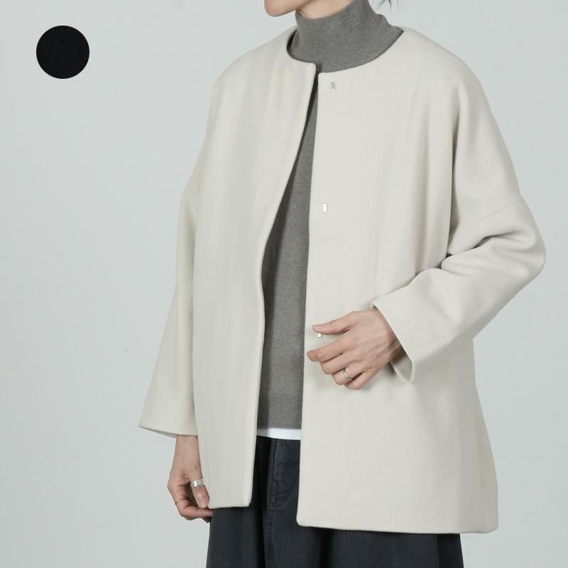 evameva (エヴァムエヴァ) wool short coat / ウールショートコート