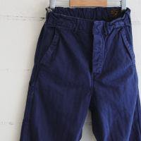 or Slow () FRENCH WORK PANTS col:03 BLUE