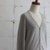 evam eva soft cotton cardigan col:82 light gray