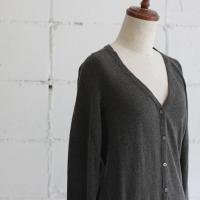 evam eva soft cotton cardigan col:86 stone gray