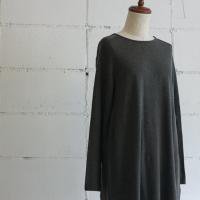 evam eva soft cotton tunic col:86 stone gray