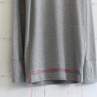RYU (塼) chain st. long t-shirt col:gray