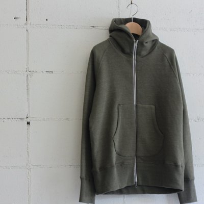 Curly SPLASH ZIP PARKA col:KHAKI