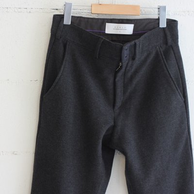 CURLY WELT TRACK TROUSERS col:CHARCOAL