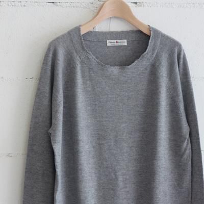 pyjama knitwear Men's CREW NECK col:GRAY
