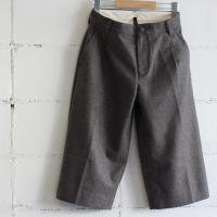 RYU wool flannel 4/5 wide pants col:clay