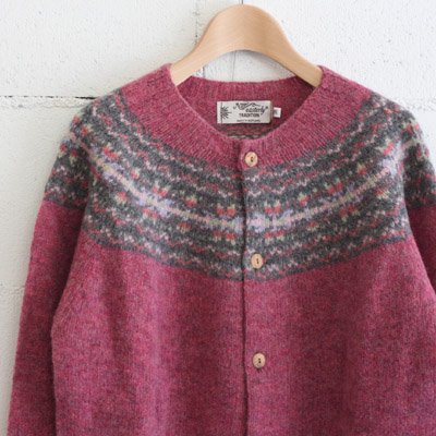 NOR' EASTERLY L/S CREW CARDIGAN NORDIC color:COTTAGE