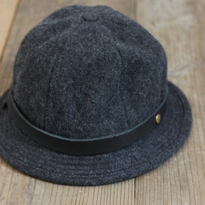 DECHO TOP MELTON WOOL BOWLER HAT col:BLACK - Cotyle (コチレ)