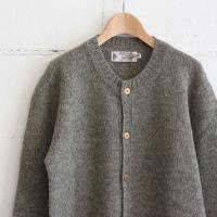 NOR' EASTERLY L/S CREW CARDIGAN color:OYSTER