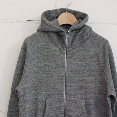 CURLY RAFFY ZIP PARKA col:CHARCOAL