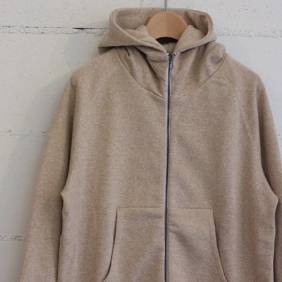 CURLY NEP ZIP PARKA col:BEIGE